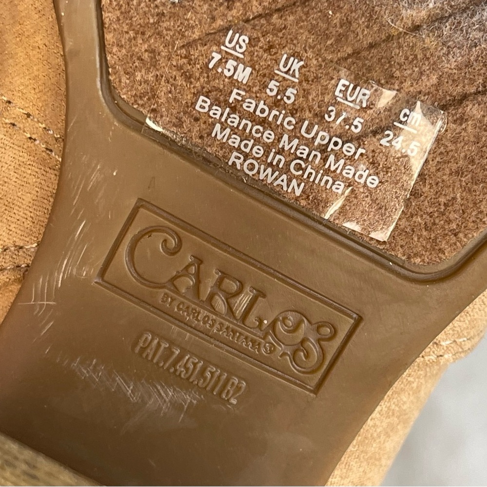 Carlos by Carlos Santana Light Brown/Tan Ankle Booties - Picture 6 of 7